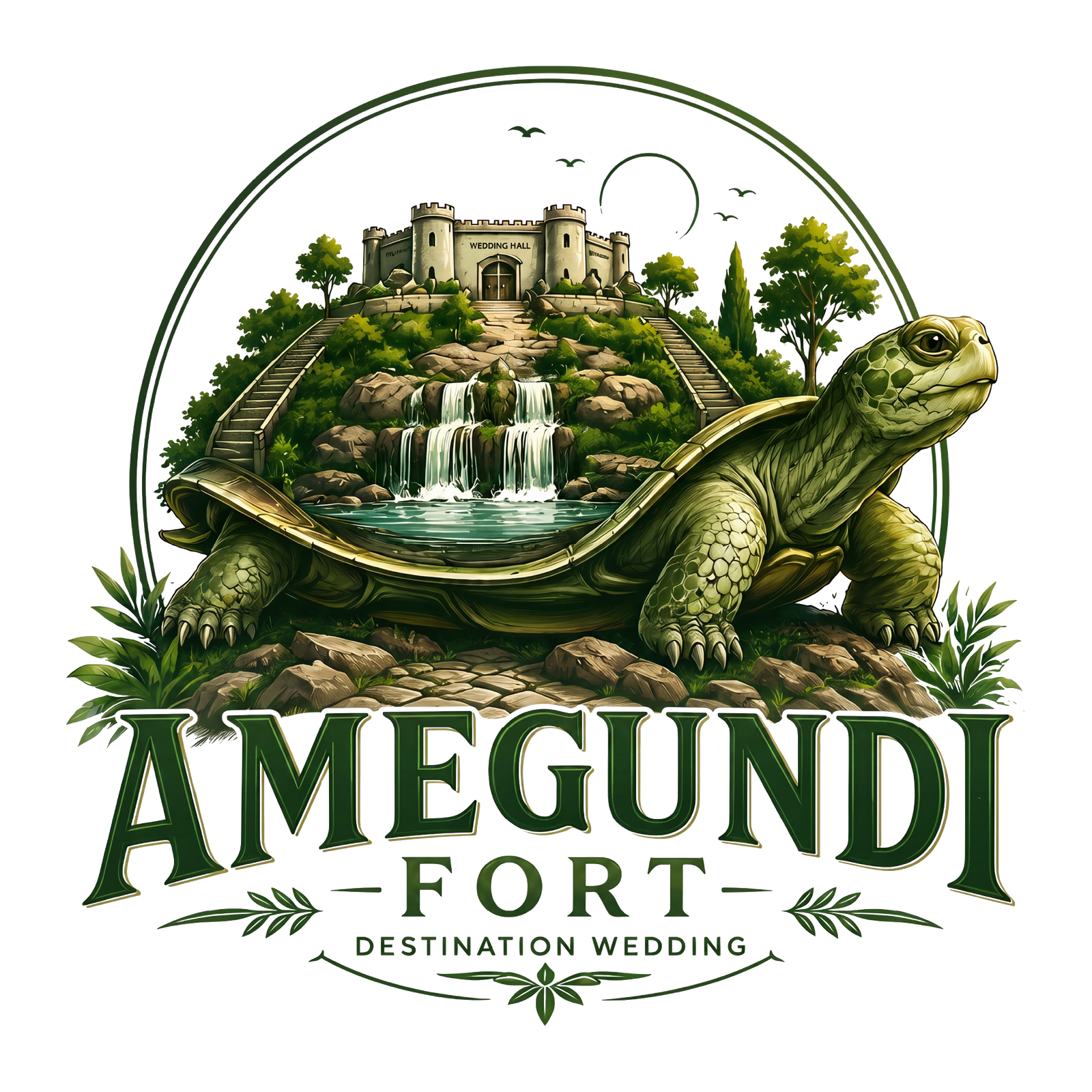 Amegundi Fort destination wedding logo