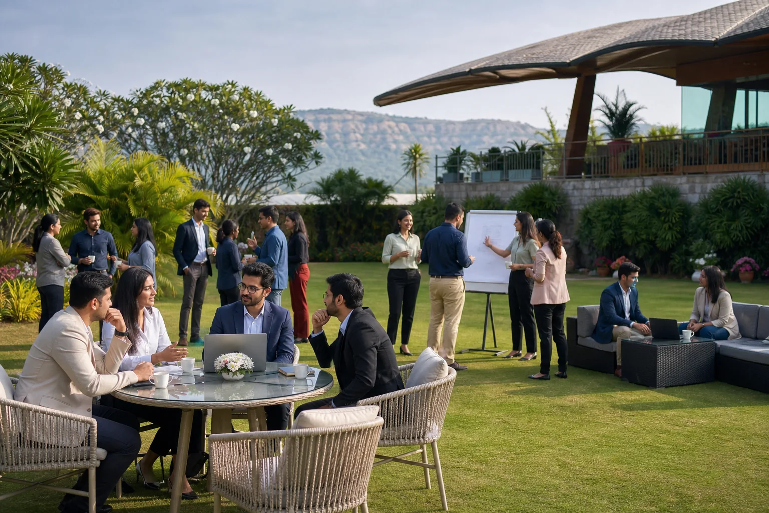 Corporate event gathering